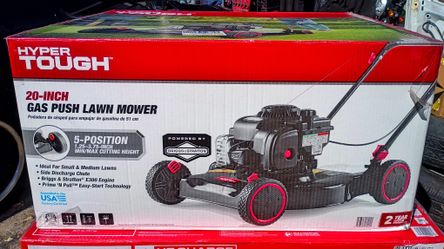 BRAND NEW Hyper Tough 20” Gas Push Lawn Mower – 125cc Briggs & Stratton Engine – Red