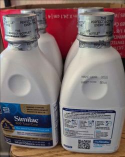 4 bottles of similac formula