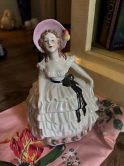 Porcelain Victorian Lady Figurine