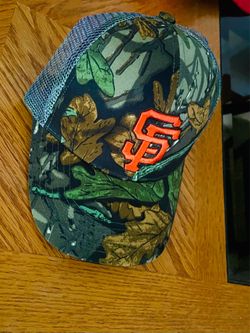 SF Giants Camo Trucker Hat