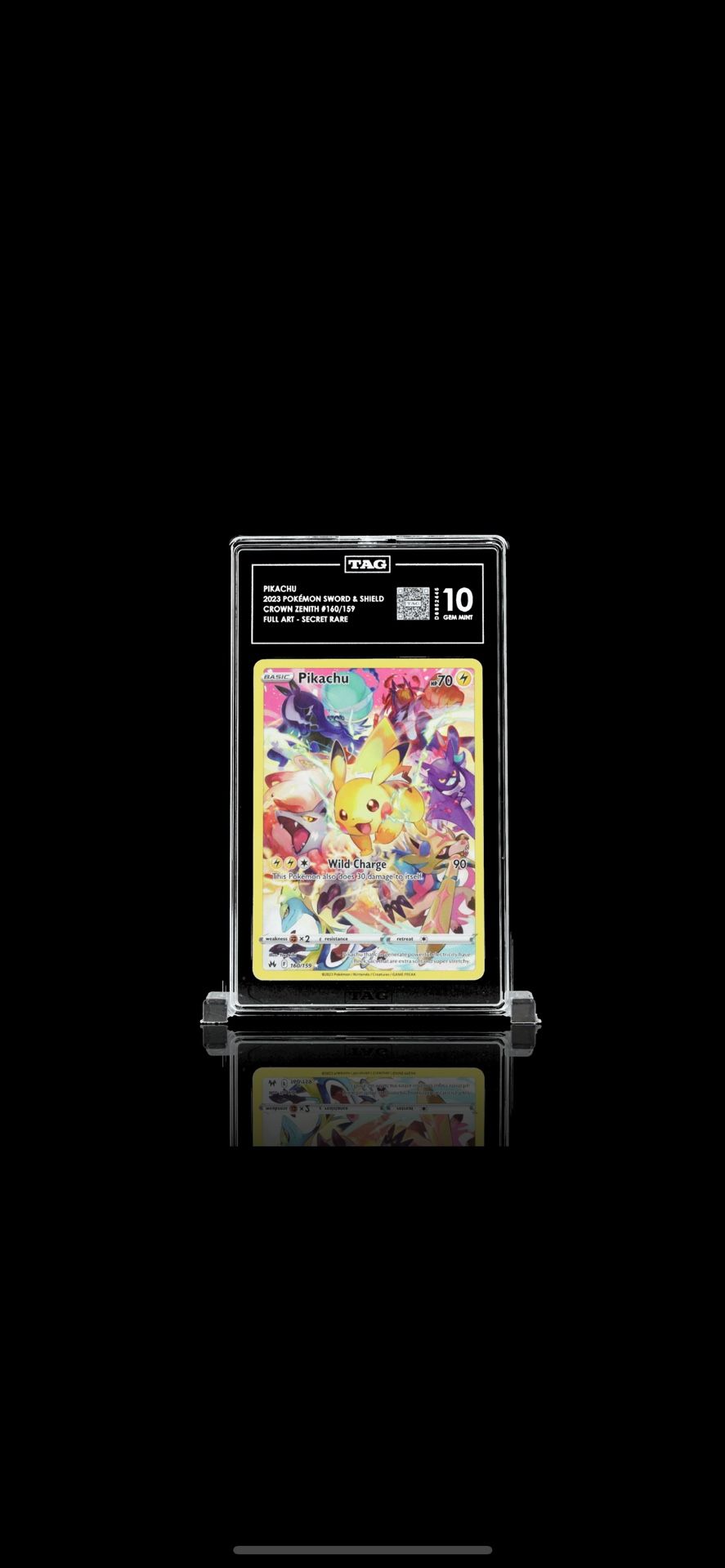 Pokemon Pikachu (Secret) - Crown Zenith (CRZ) TAG 10!!!