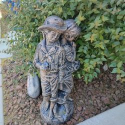Fountain Boy & Girl Statue