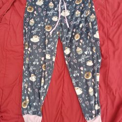2x Donut And Coffee Pajama Pants