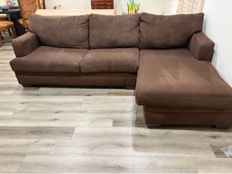 Brown Microfiber Couch