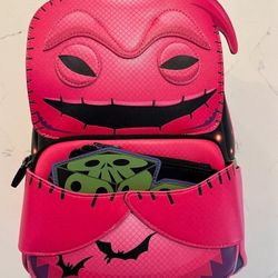 Exclusive Loungefly Oogie Boogie Neon Cosplay Backpack & Coin Purse NYCC