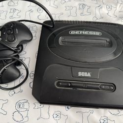 SEGA GENESIS (1993) Model 2 MK-1631 Gaming Console Retro Vintage, 2 Controllers, Games, Cords