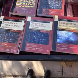 Mike Myers Managing and Troubleshooting Networks 5 books