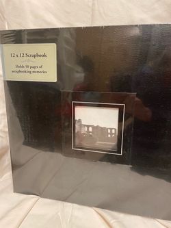 Black 12x12” scrapbook. New. See pictures.