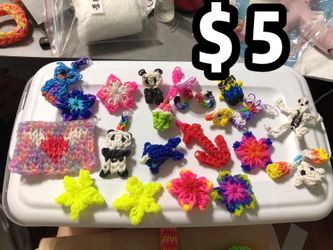 Rainbow loom charms all for $5