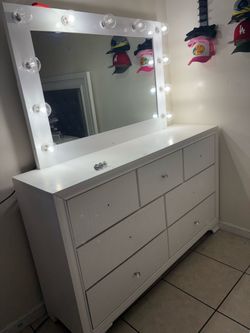 White Vanity Dresser