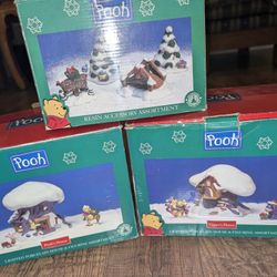 Disney Winnie The Pooh - Pooh's House - Lighted Porcelain House