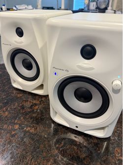 Pioneer DJ DM-50D-BT-W 5-inch Desktop Active Monitor Speaker Pair with Bluetooth - White