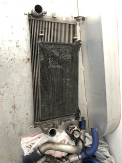 2003 Duramax Intercooler, a/c condenser, intercooler pipes LB7