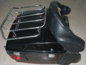 Harley Davidson King Tour-pak Compartment With Luggage Rack,1990's? ,  Needs Some Repair 