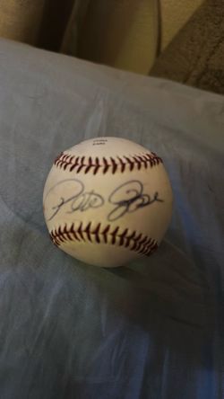 Pete rose signed official baseball
