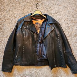 Womens leather Motorcycle Jacket
