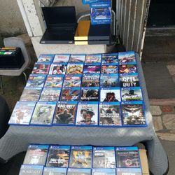 Gold & Black READ WITH ME noo Games No Monitor. Just PS4 with 2 Controllers for $160! G Story monitor $240! & $20! To $40! Per Game. No sad stories