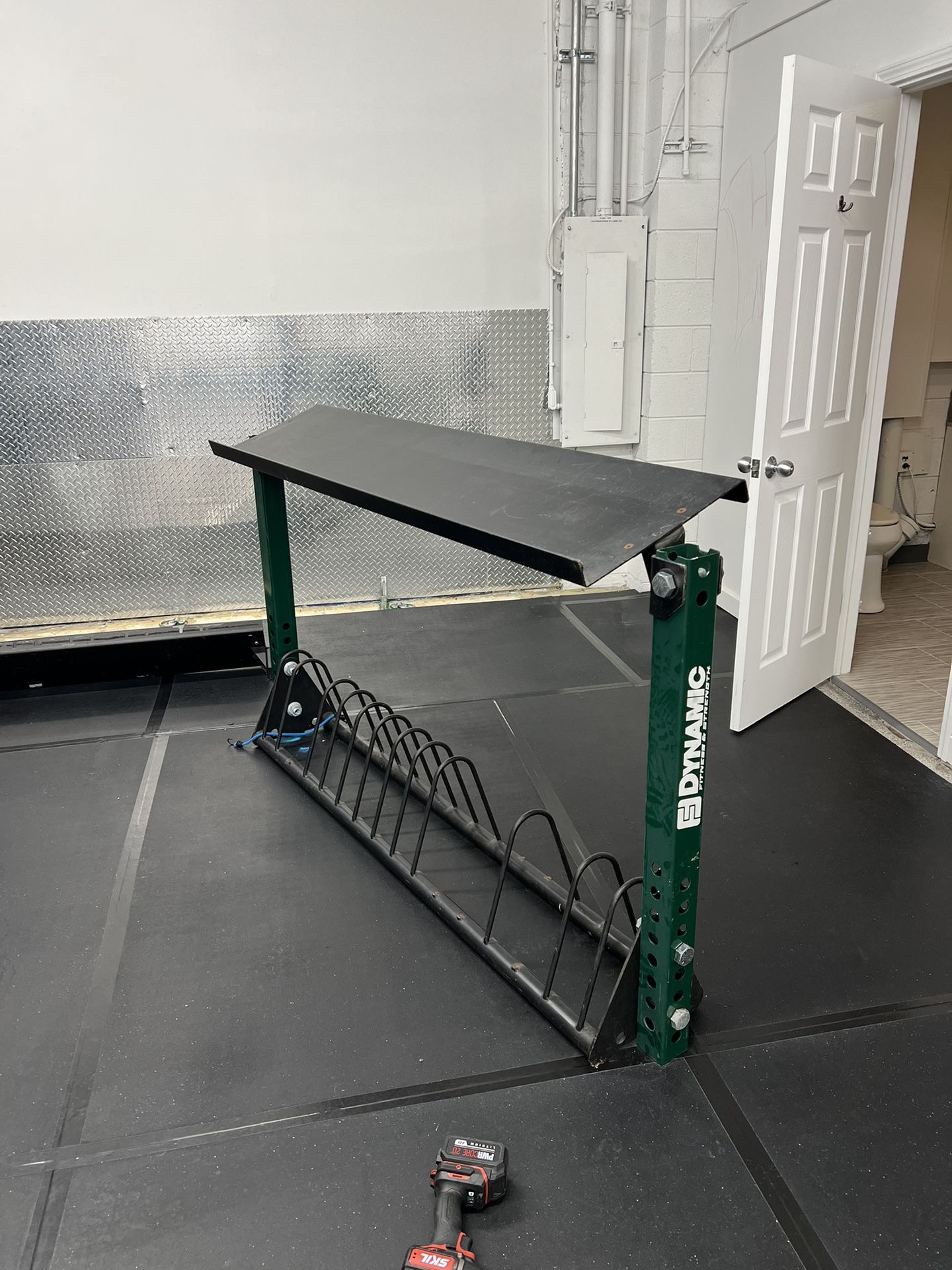 Dumbbell And Olympic Plate Storage Rack