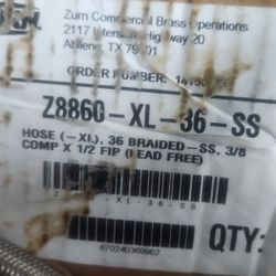 36 In Steel Braided Hose Connection For Faucet