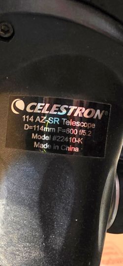 Celestron 114 AZ-SR Smartphone-Ready Telescope + Protective Cover