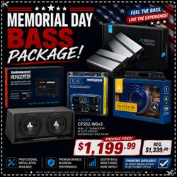 JL Audio CP212-W0V3 Ported Dual 12" Subwoofers Box JD1000/1 Bass Amplifier XD-PCS4-1B Amp Kit AudioControl LC1i & Epicenter Bass Package 🚨 Payment Op