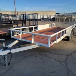 2024 Carson Trailer White Standard Utility 6.5 X 18 -2