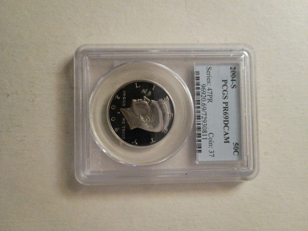 2004-S PCGS  PR69 DCAM Kennedy Half Dollar.