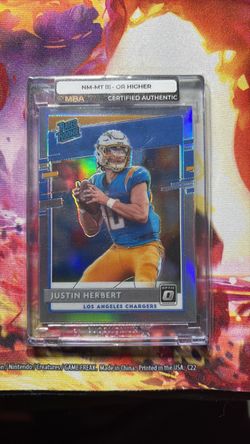Justin Herbert Donruss Optic Rated Rookie Card
