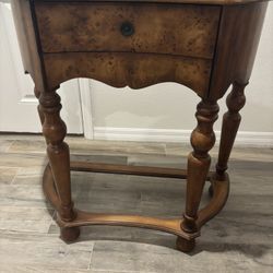 Antique Style Half Moon Console Table