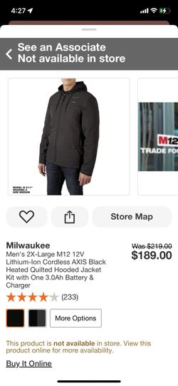 Milwaukee Axis M12 Here’s Axis Hooded Jacket Kit