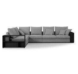 Brand New Left or Right Corner Sectional, Solid Wood Armrests