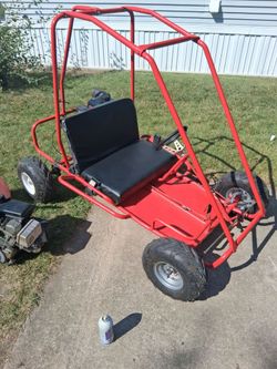 Red off road 2 seater go kart
