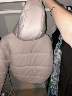 Light Pink Hooded Puffer Jacket