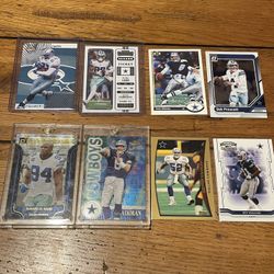 NFL Card lot Of 8 Dallas Cowboys 