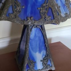 Vintage Boudoir Stained Glass Lamp