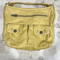 Marc By Marc Jacobs Leather Yellow Leather Shoulder Bag