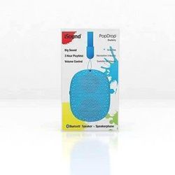 Brand New in Box iSound PopDrop Wireless Speaker, Blueberry