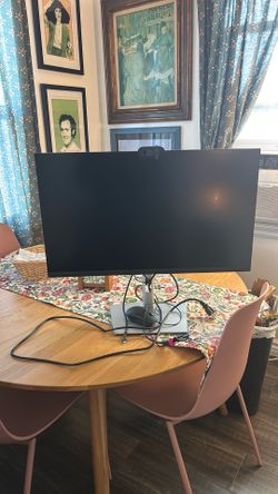 Dell monitor, mouse and logic webcam