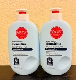 $15 for 2 EOS Sensitive skin body lotion- brand New- Temecula ($20 plus tax at Walmart)
