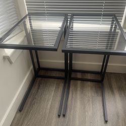 2X IKEA VITSSJÖ Glass Laptop Stands
