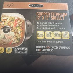Skillet 12x12 Copper Titanium 