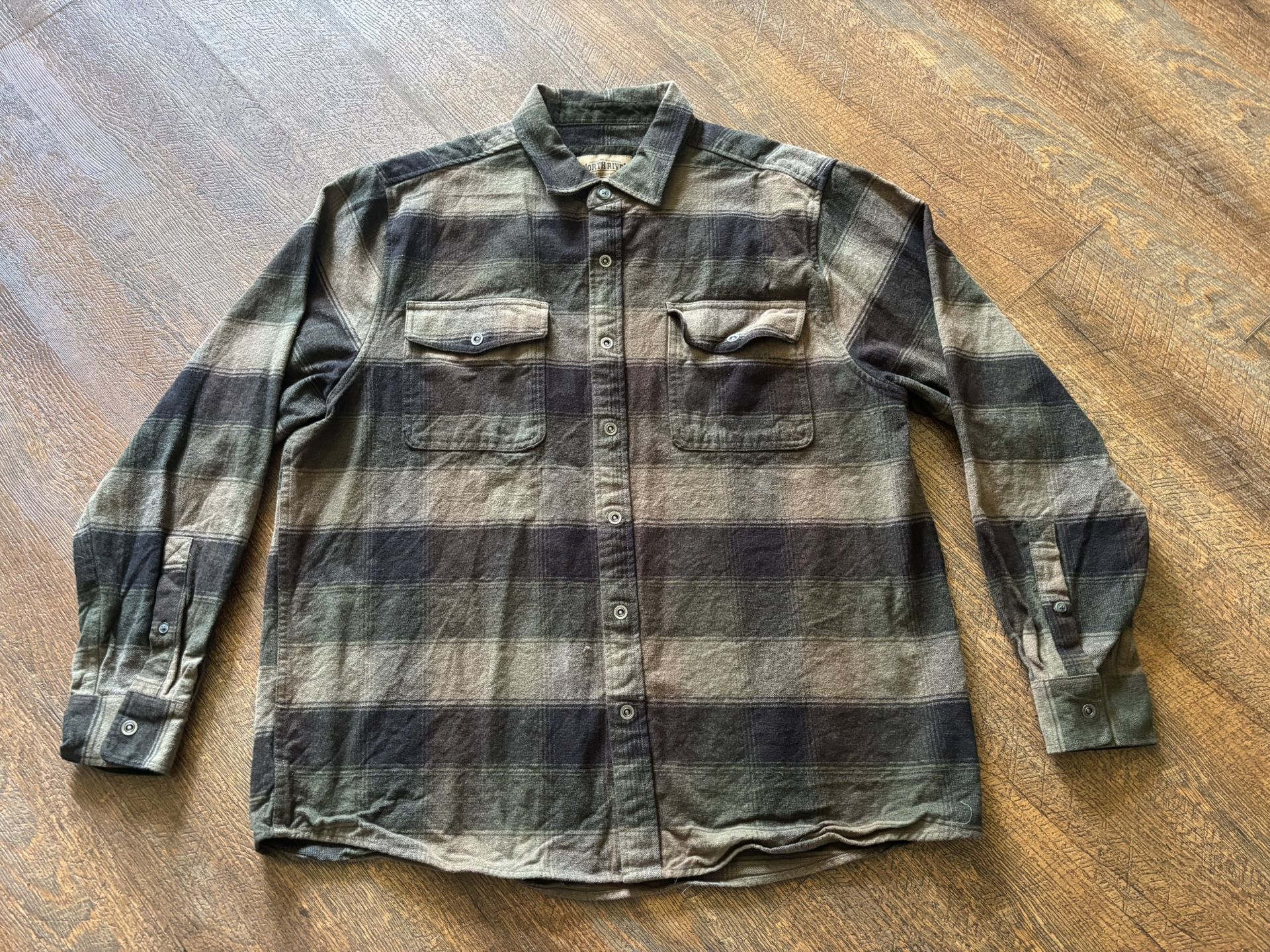 North River Plaid Flannel Shirt