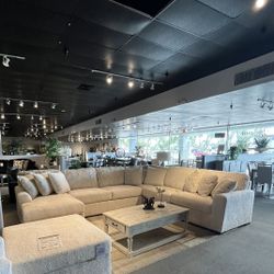 Ivory 4PC Chaise Sectional Couch