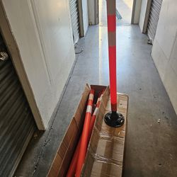 48" Traffic Cones 16-Pack with Heavy-Duty Spring Base - Road Safety & Parking Lot Delineators for Construction Zones, Highways - OrangeStar
