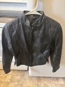 Leather jacket (black)