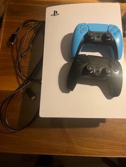 PS5 Disc Edition  Includes two working controllers and both hdmi and power cable.