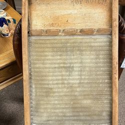 National Washboard Co. Top Notch Glass  