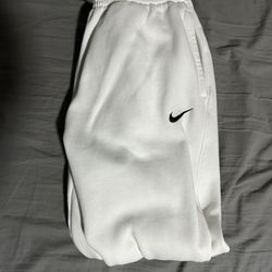 Nike White Joggers