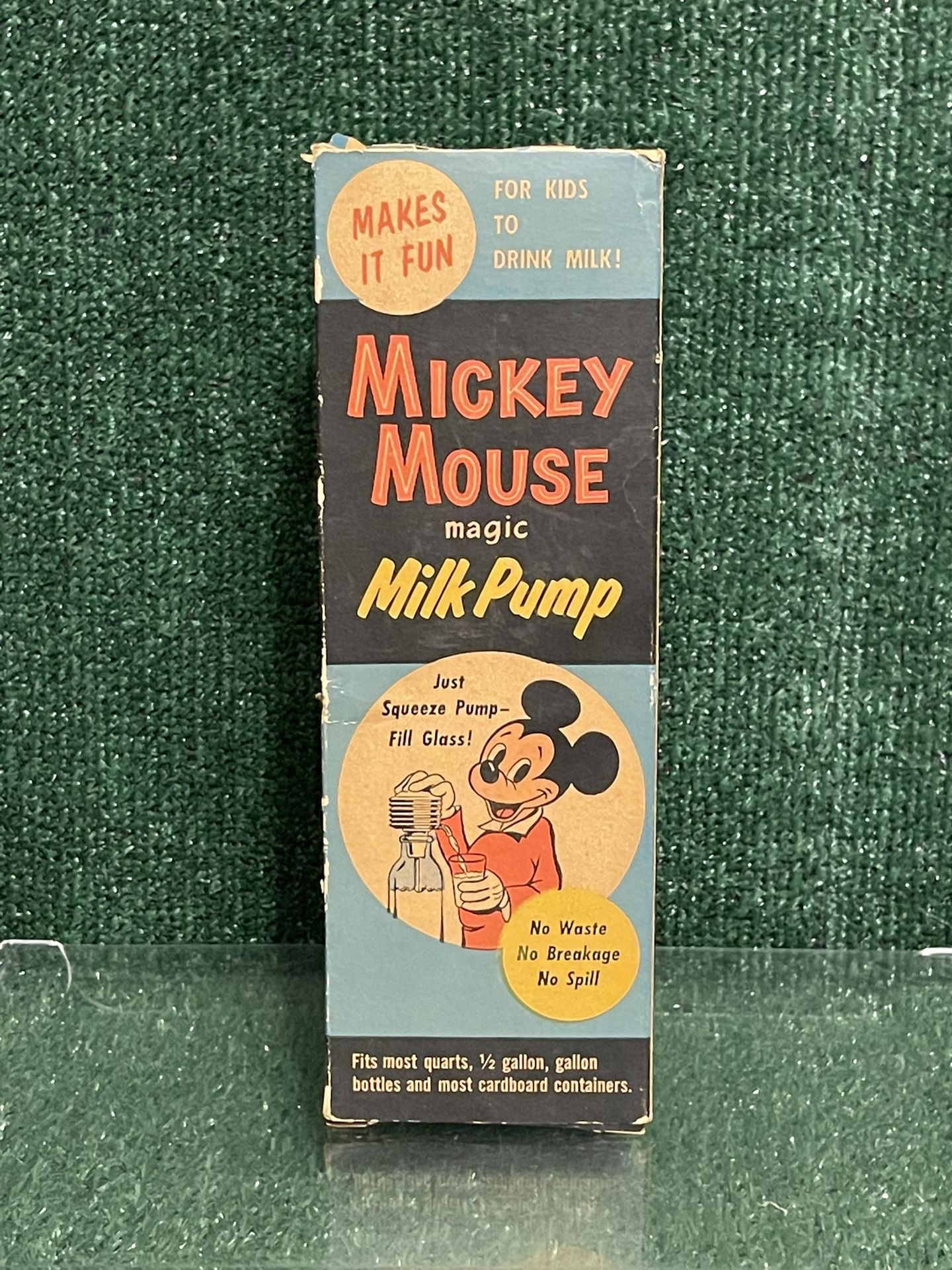 Vintage 1950’s Mickey Mouse Magic Milk Pump NIB!!