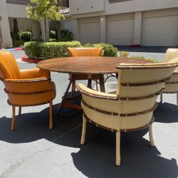 High End Dining Table Made From Coconut Trees